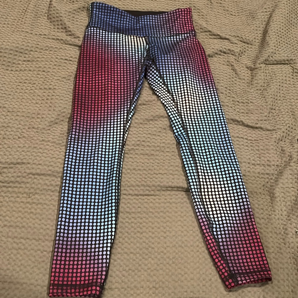 Lululemon Size 4 Wunder Under Pant III Cosmic Dot Multi Color Full-On